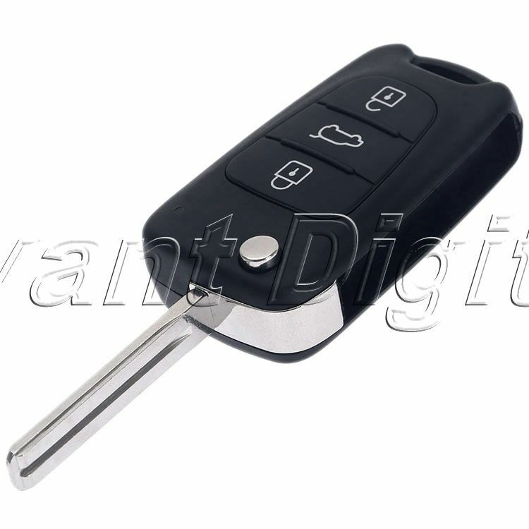 Remote Flip Folding Key Shell Case Cover 3 buttons For Hyundai I20 I30 IX35 I35