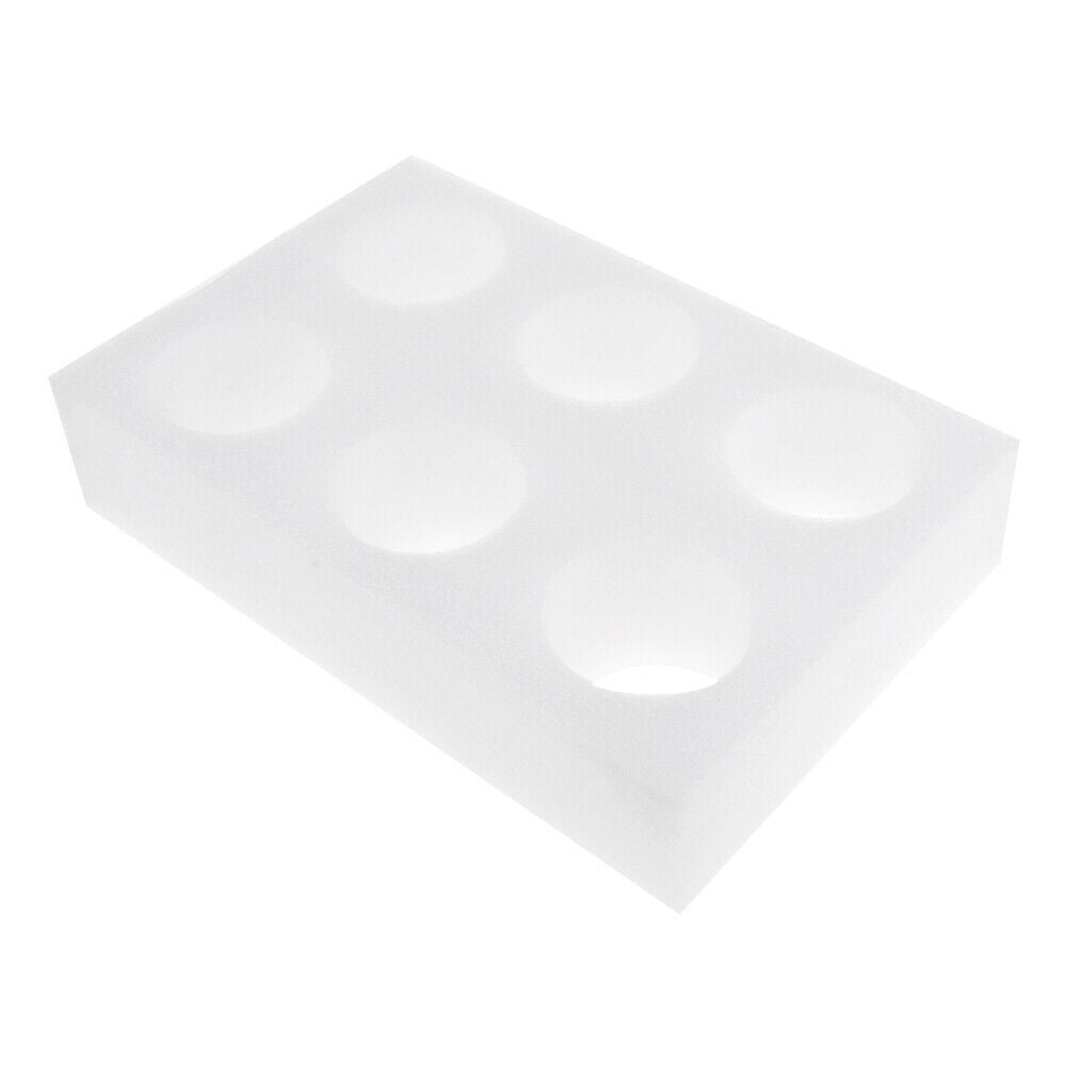 2X Water Cup Holder Tray for Coffee Cup Tea Mug Beer Can Support 7cm 6 Holes