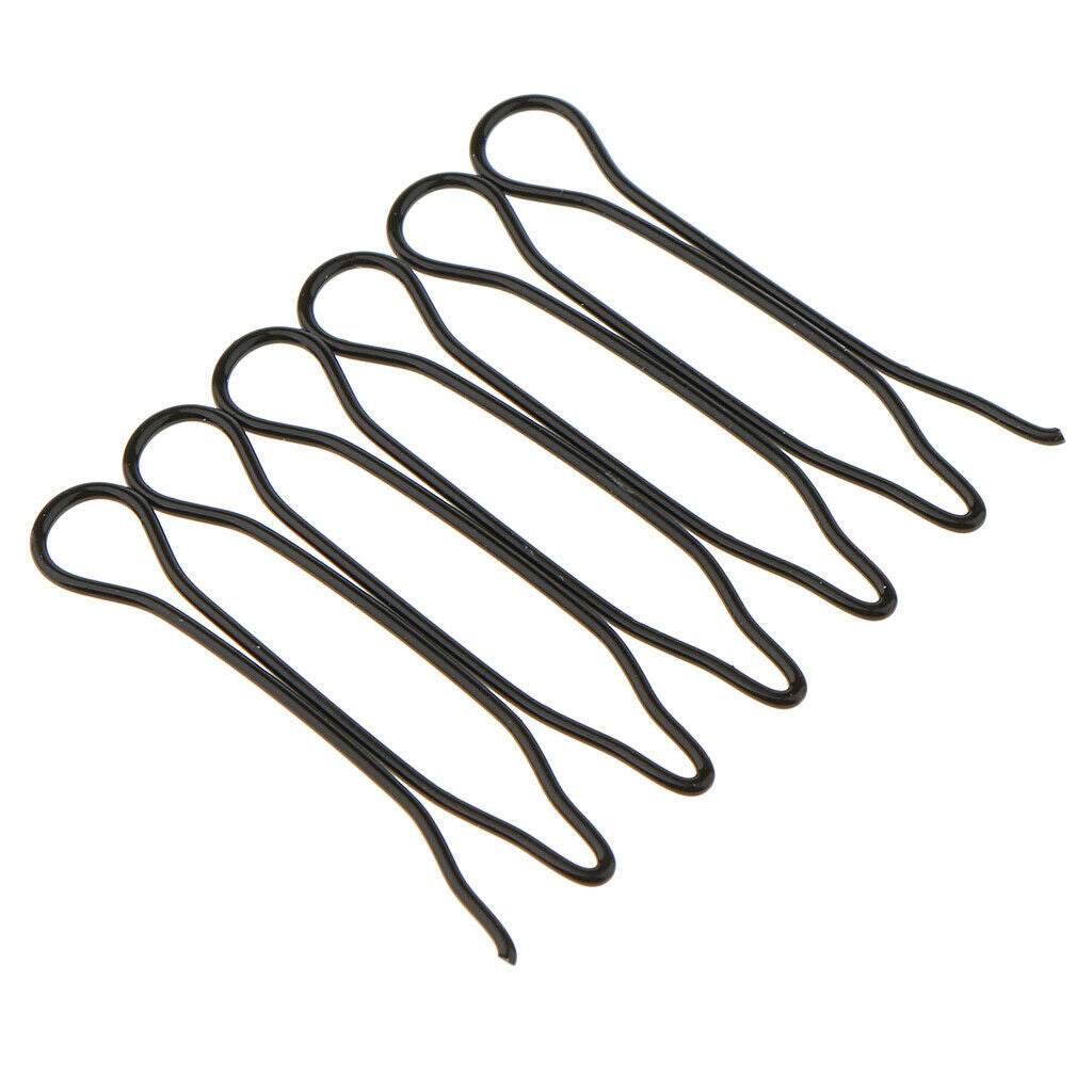 12 Pieces Hair Curly U Shaped Barrette Salon Handle Clip Hairpins Black
