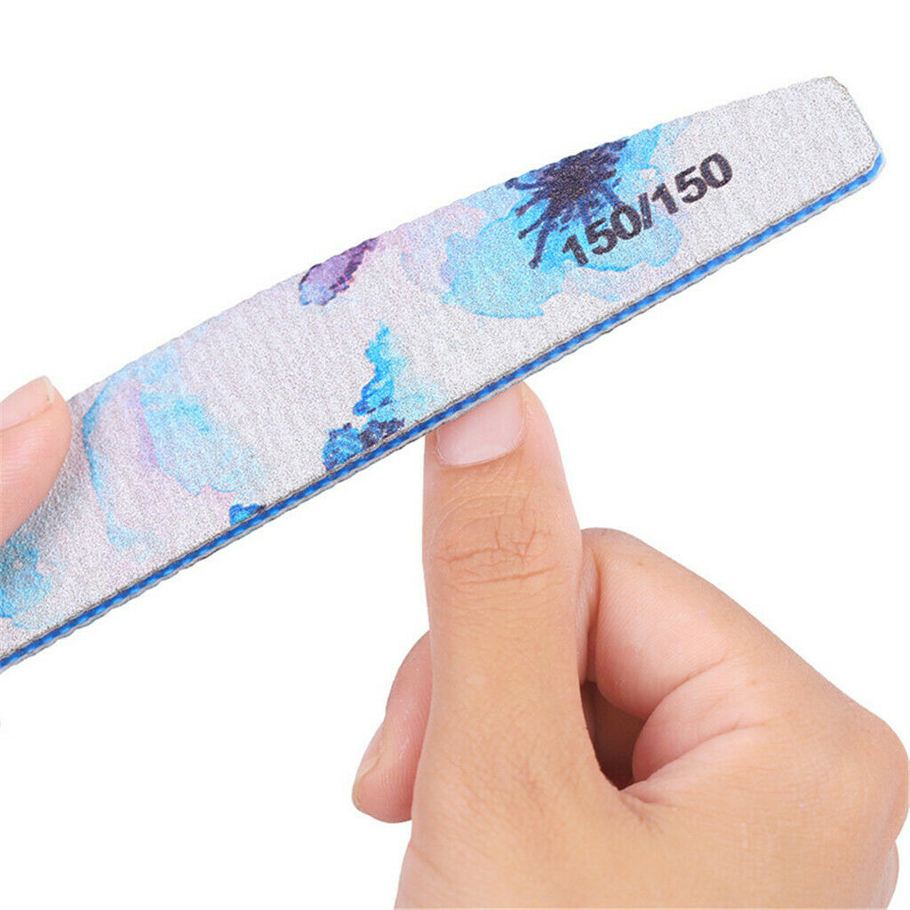 6Pcs Professional Nail File Set, 80/100/150/180/240/320 Grit| Sandpaper Boards