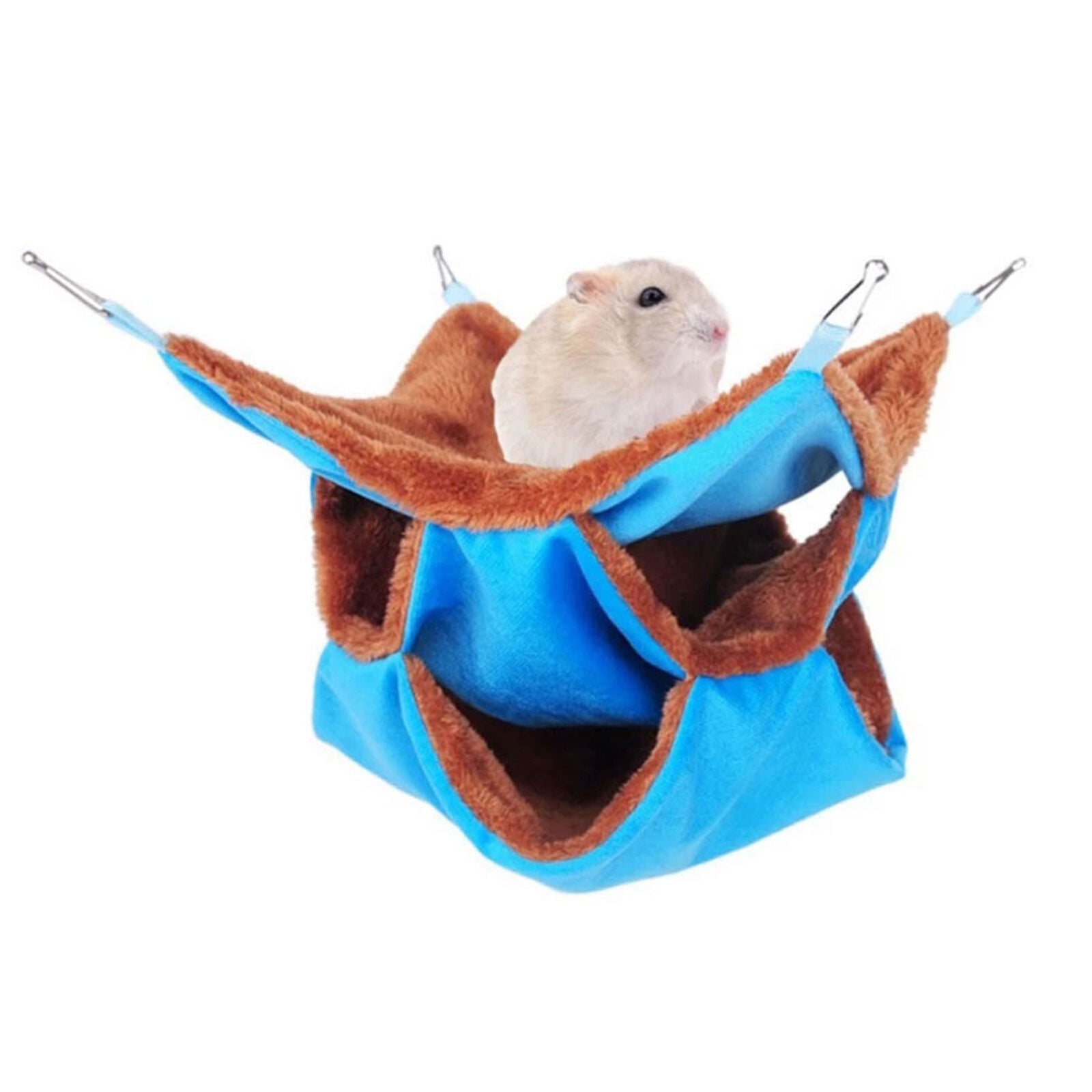 2 Layer Pet Hammock Hamster Rat Bird Parrot Hanging Bed Cushion House