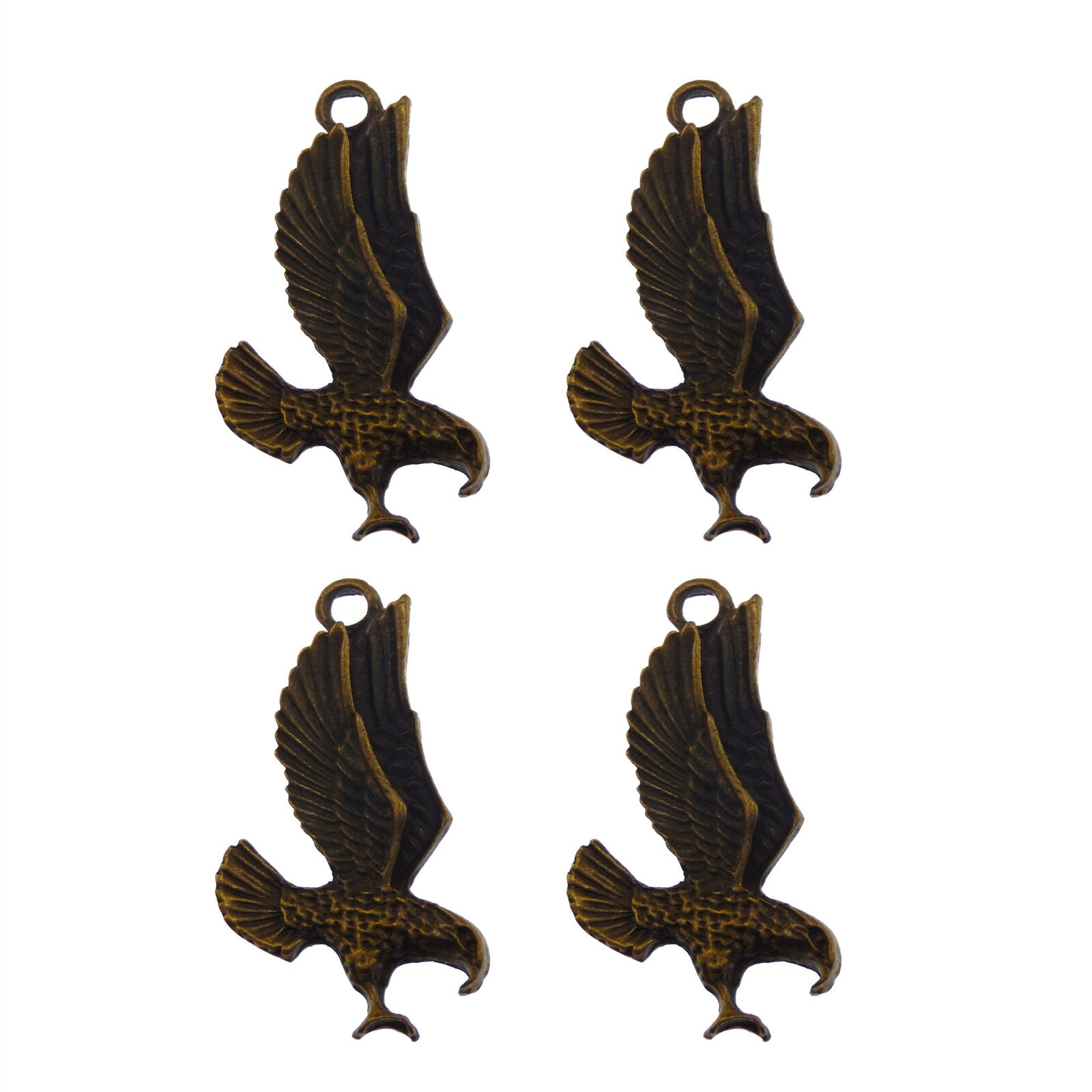 5 pcs Antiqued Bronze Color Flying Eagle Charm 68x35 mm Pendant Findings DIY