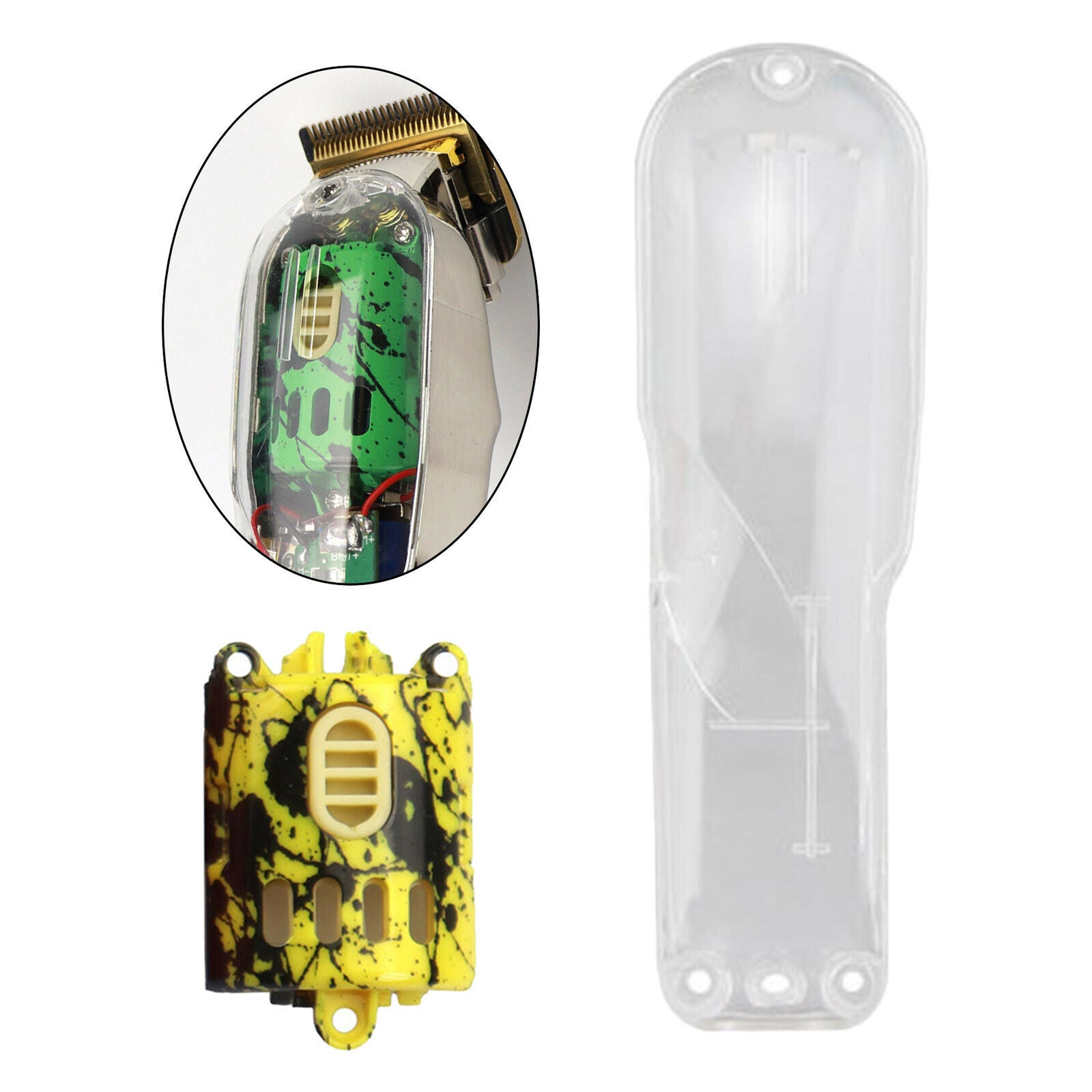Cover Housing Case Parts for 8148 8504 Electric Clippers Switch Yellow clear