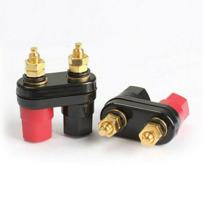 2pcs Speaker Amplifier Terminal Binding Post Dual 2 ways Banana Plug Jack