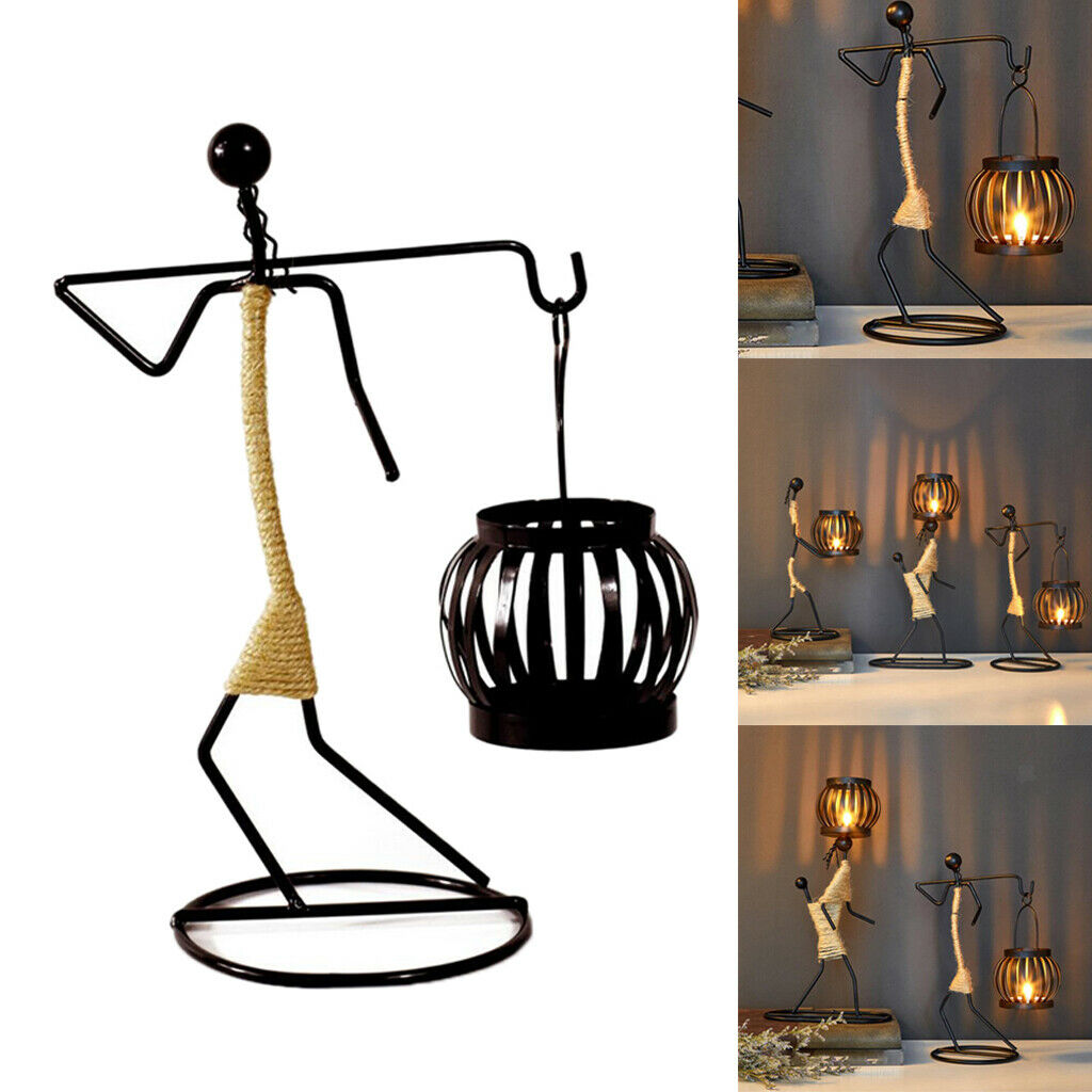 Metal Candlestick Holder Wedding Candle Holder Home Decoration 17x10x23.8CM