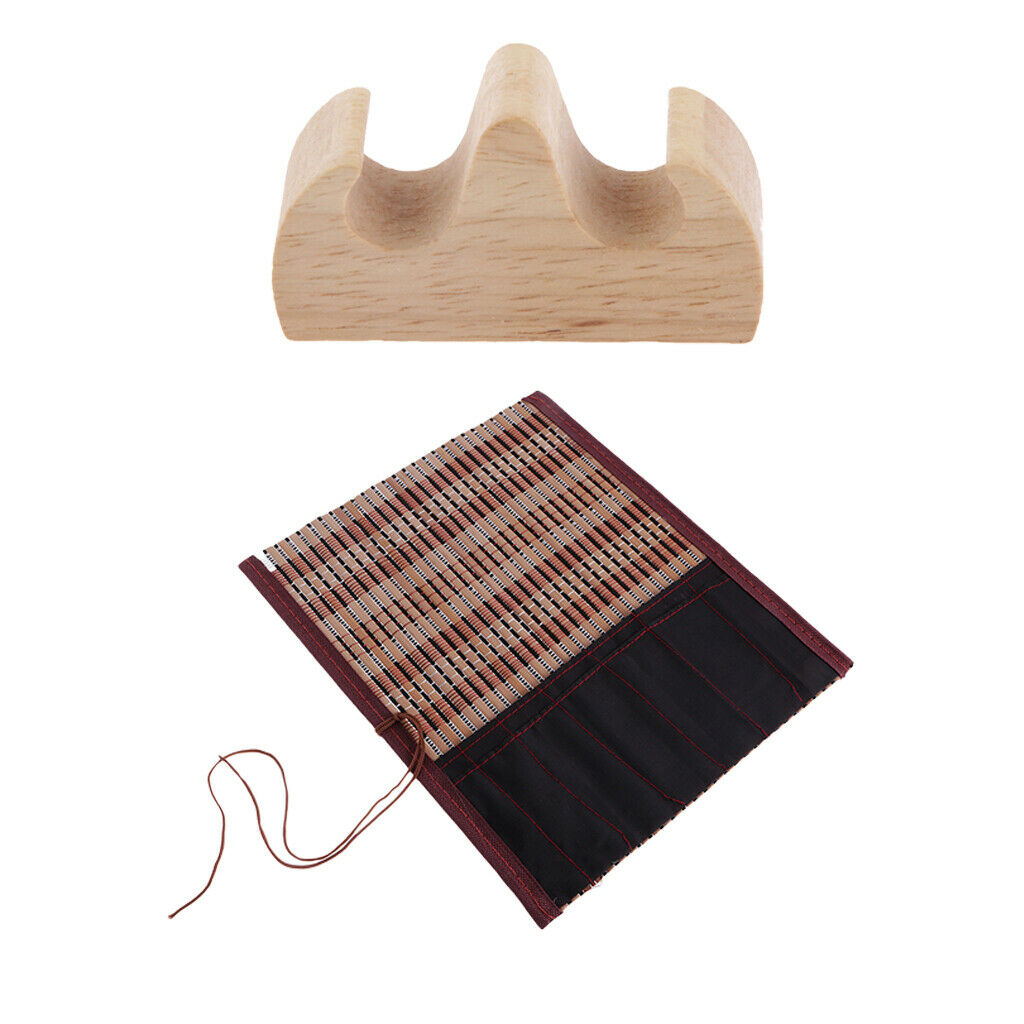 2 in 1 Japanese Chinese Calligraphy Supplies Artists Drawing-1 x Chinese Wood
