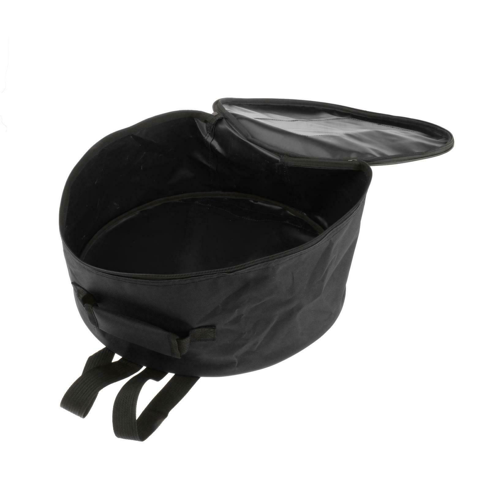 Black Oxford Cloth Snare Drum Bag Backpack Case Storage Bag Carrying Case
