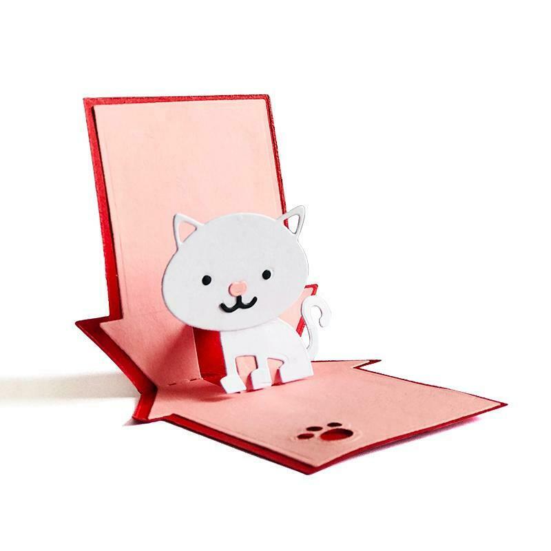 Cat House Carbon Steel Cutting Dies DIY Scrapbooking Photo Album Embossing Paper