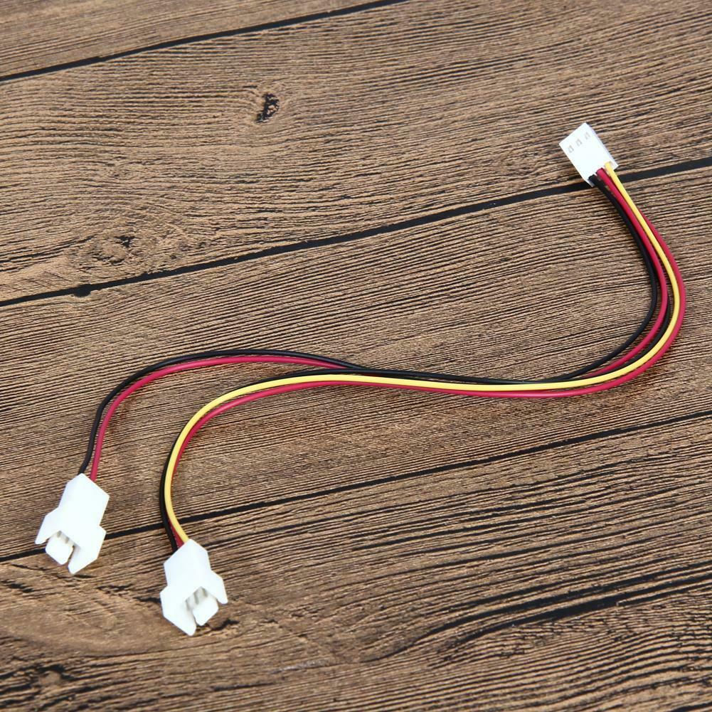5Pcs 12V 3 Pin Female to 2/3 Pin Male PC Fan Power Splitter Extension Cable AU