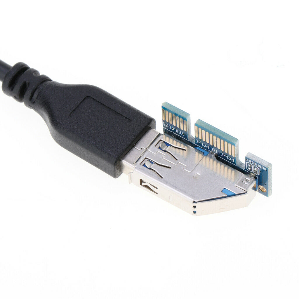 PCI-E Graphics Extension for GPU Mining Powered Riser Adapter Card USB 3.0
