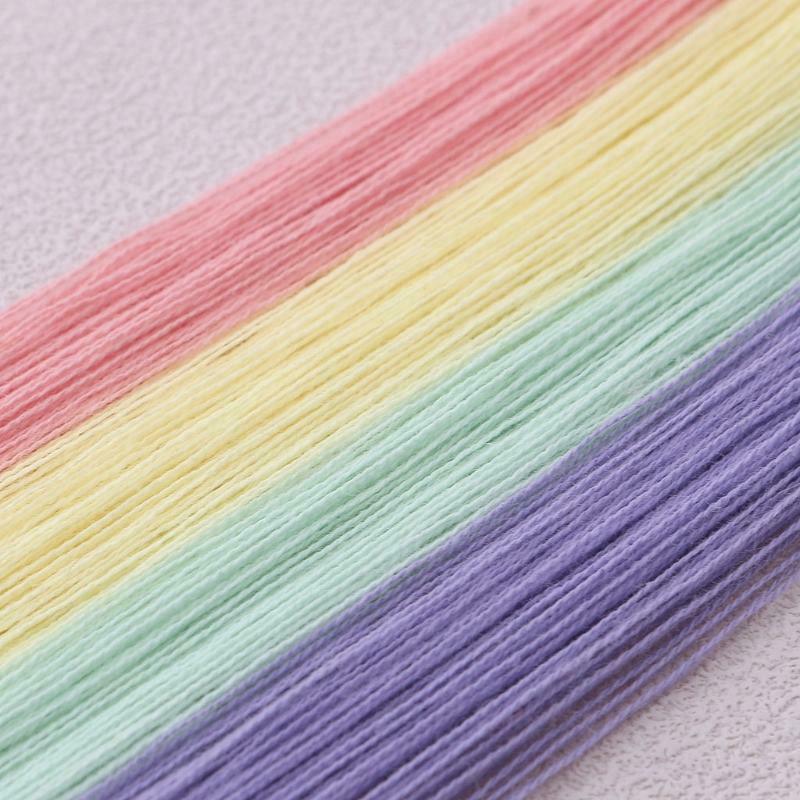 Macrame Five-pointed Star Rainbow Pendant Nordic Handwoven Cotton Tapestry Decor