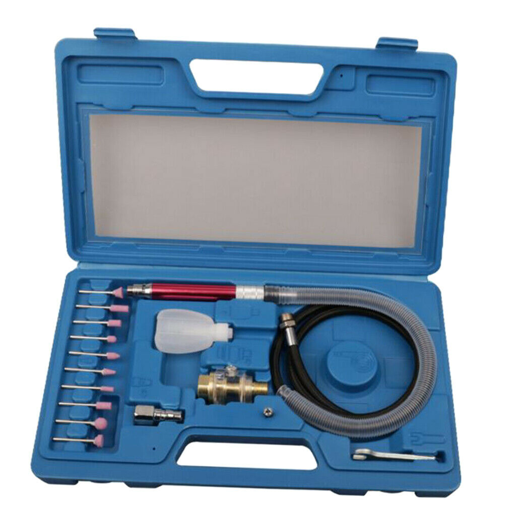 17pcs Air Micro Die Grinder Kit Air Engraving Pen Burr Rotary Engrave Tool