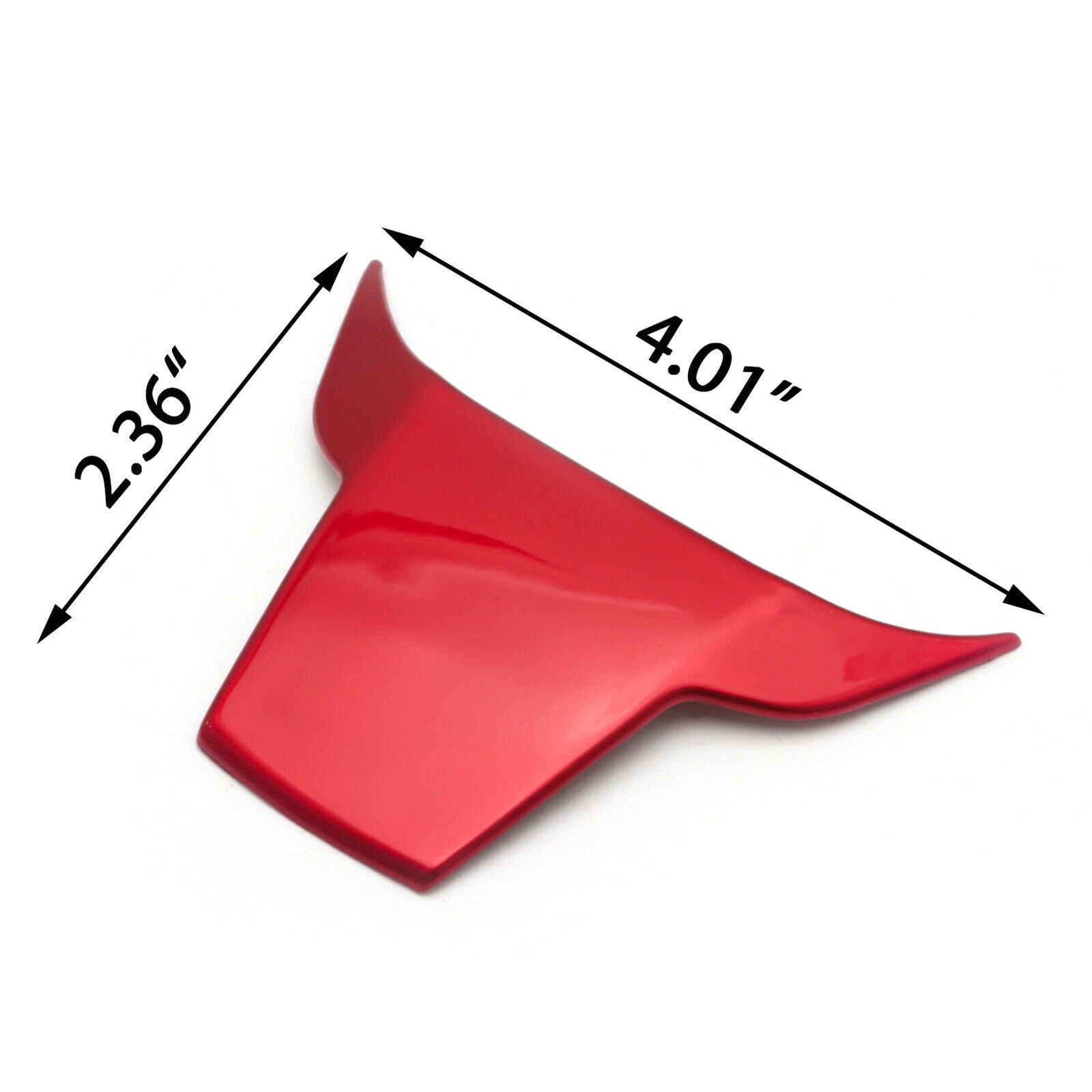 Red ABS Steering Wheel Lip Overlay Frame Molding For Civic 10th Gen 2016-2021