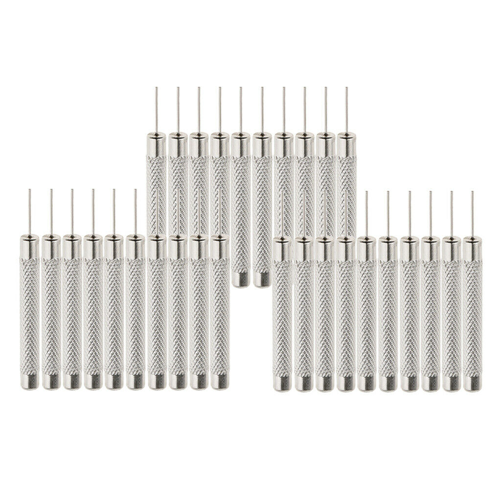 30 Pcs Bracelet Watch Strap Link Punch Pin Removal Tool 0.7mm in Diameter