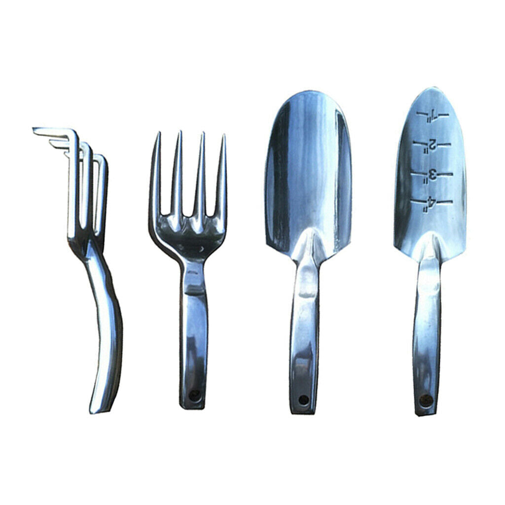 4pcs Garden Fork Hand Tool Cultivator Hand Rake for Weeding & Loosening Soil