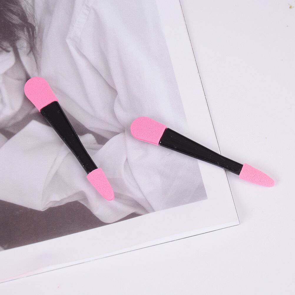 10Pcs Disposable Double Ended Eye Shadow Applicators Sponge Makeup Brush B.l8
