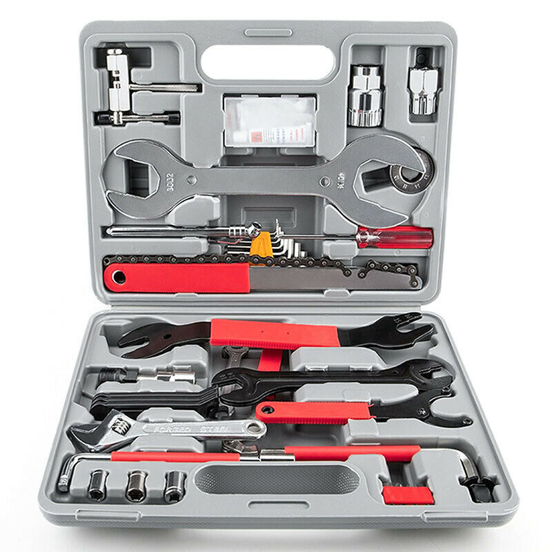 44pcs/box Bicycle Carbon Steel Repair Kit Super Equipment Toolbox Repair Tool Ad