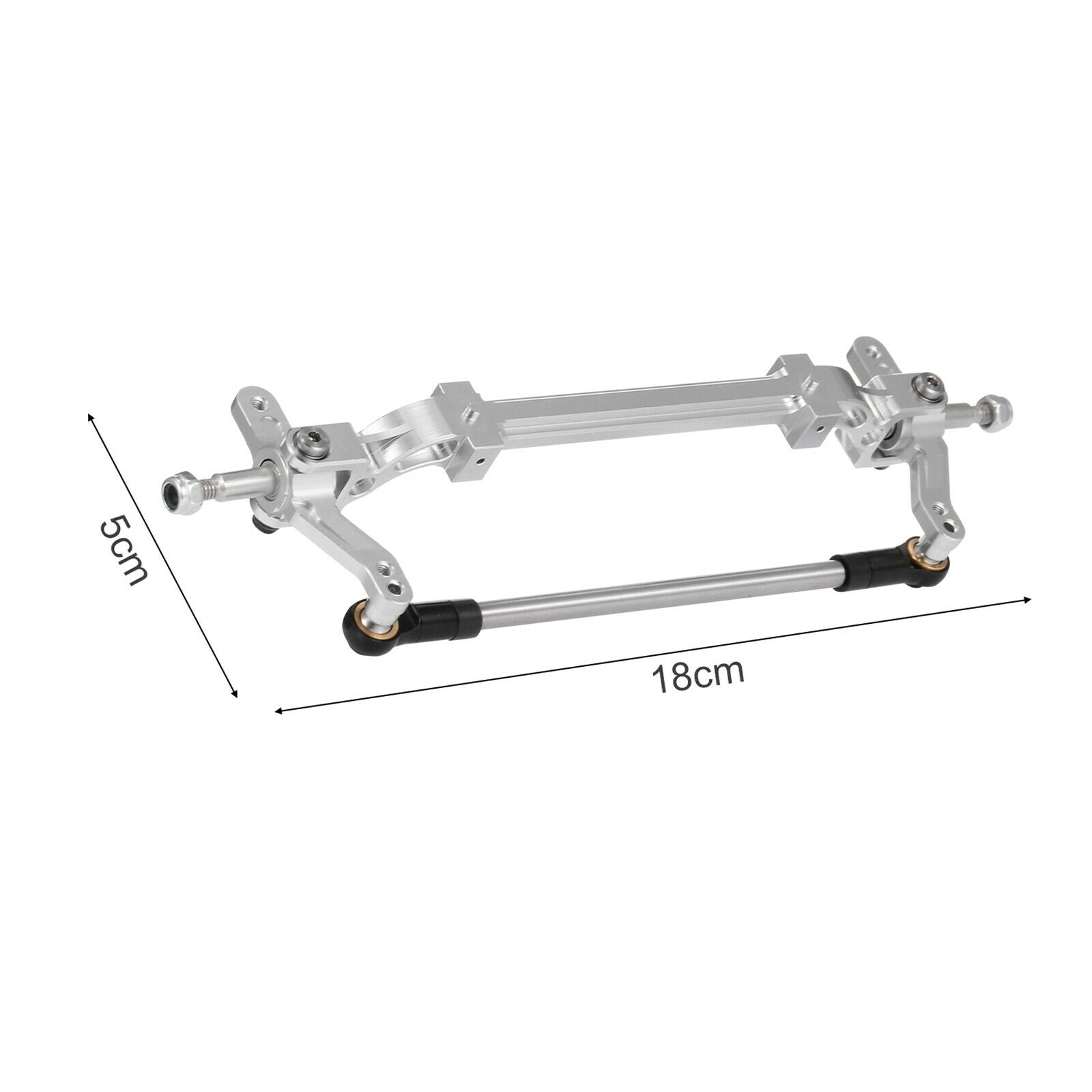 Alloy Front End Steering Link Wheel Axle Upgrade Parts Tamiya RC 1:14 Scale