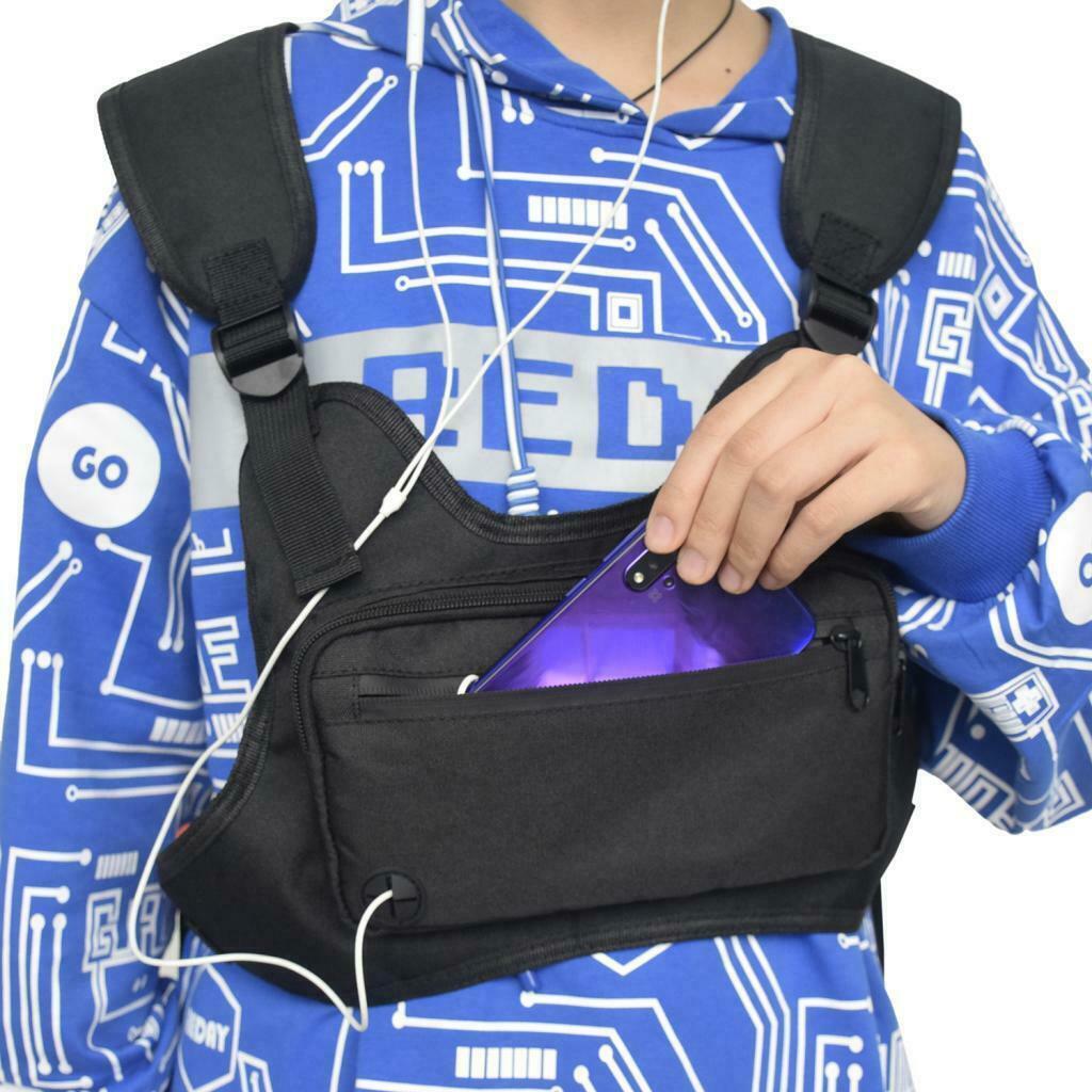 Multifunctional Sports Chest Bag Utility Gadget Pouch for Running Fishing