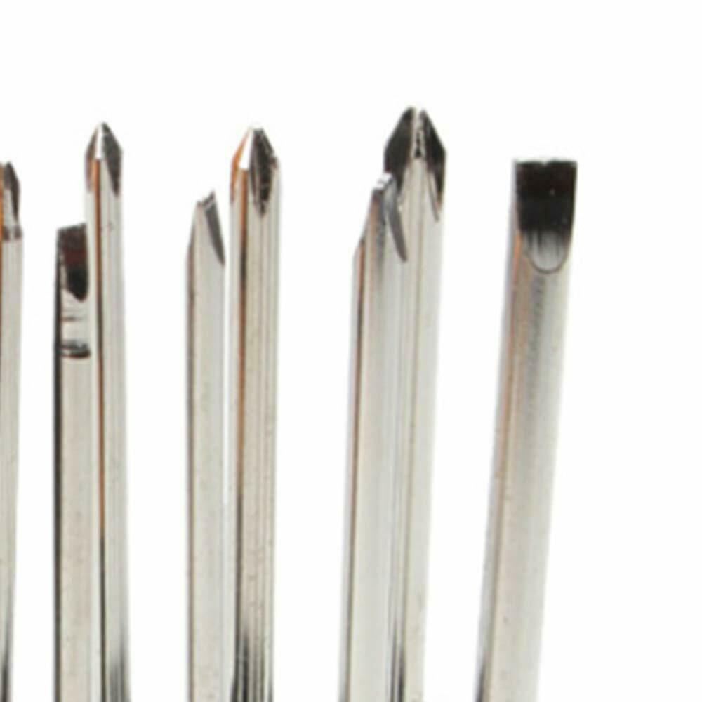 Cross Head Tool Screwdriver 8 In 1 Tool Set Soft Handle Slotted