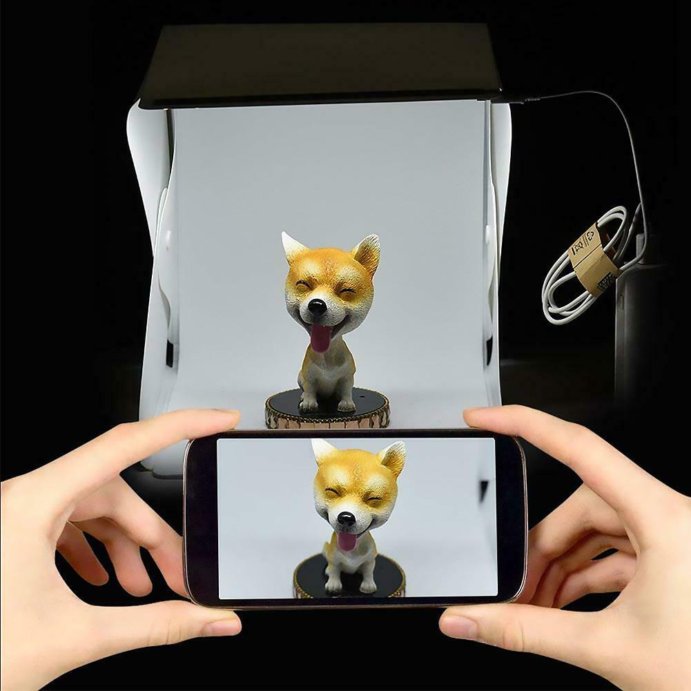 Portable 20x20cm Mini Folding Lightbox LED Studio Softbox for DSLR Camera  @