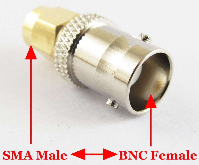 1pc Brass SMA/BNC SMA Plug male to BNC Jack female straight RF adapter connector