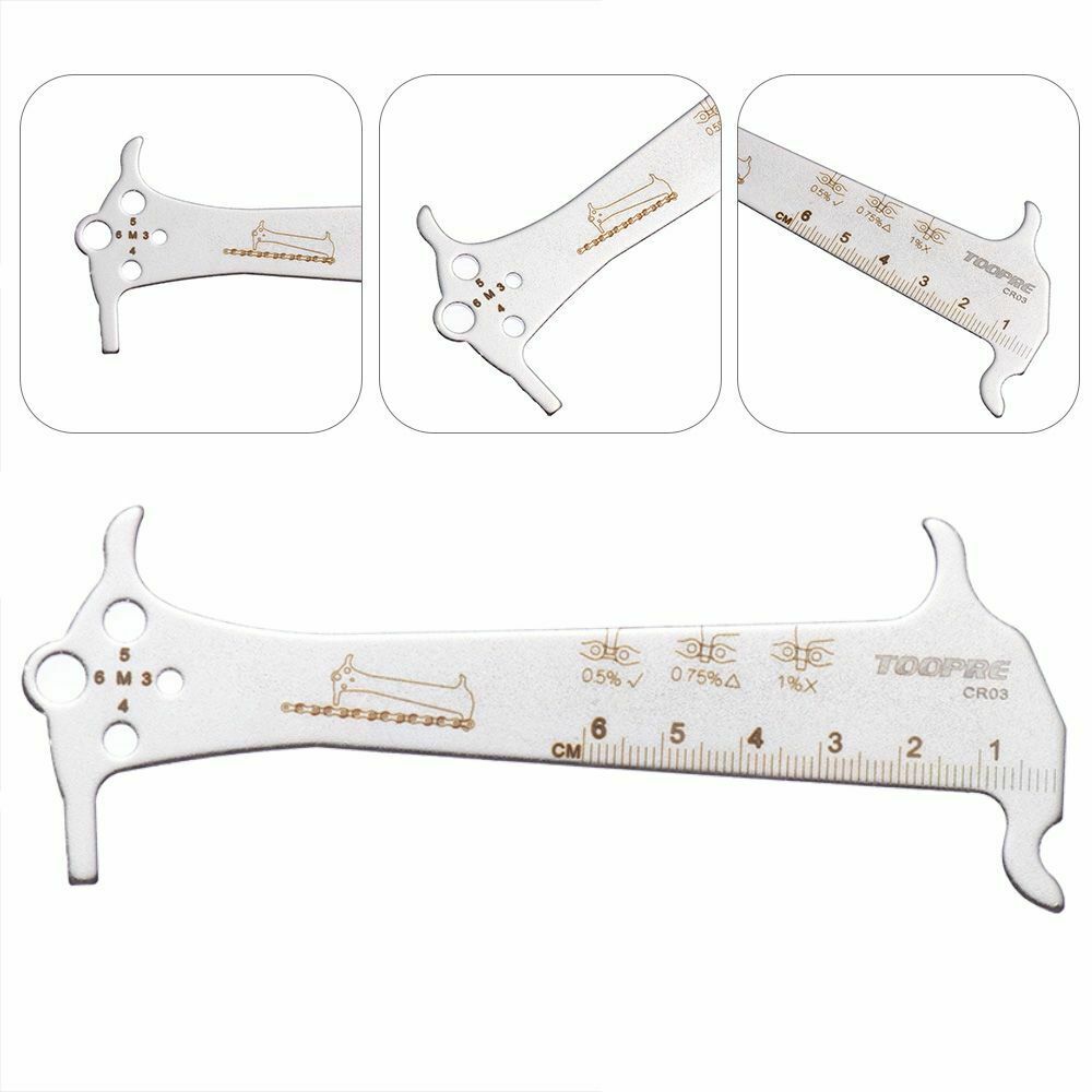 Cycling Parts Caliper Gauge Chain Measurement Ruler Bike Chain Wear Indicator