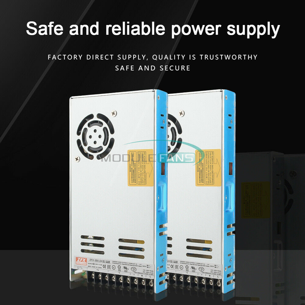 350W Switching Power Supply Mdule AC 220V to DC 24V Cooling Fan Protective Film
