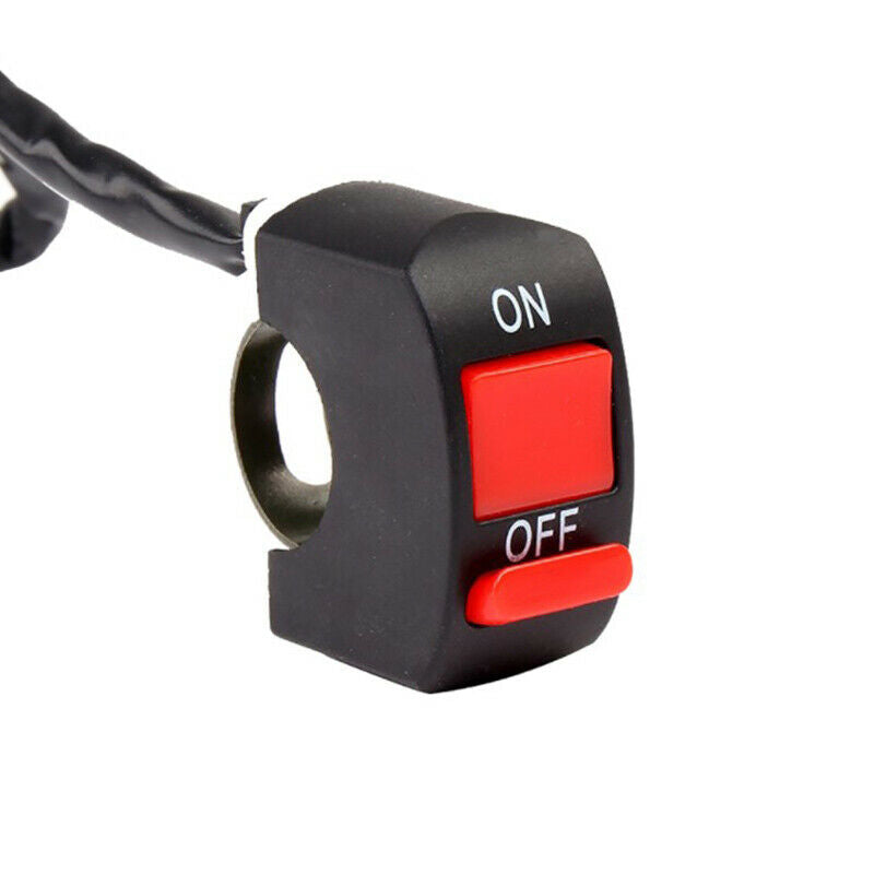 Motorcycle Switches Bullet Connector Handlebar Switches ON/OFF Button Con.l8