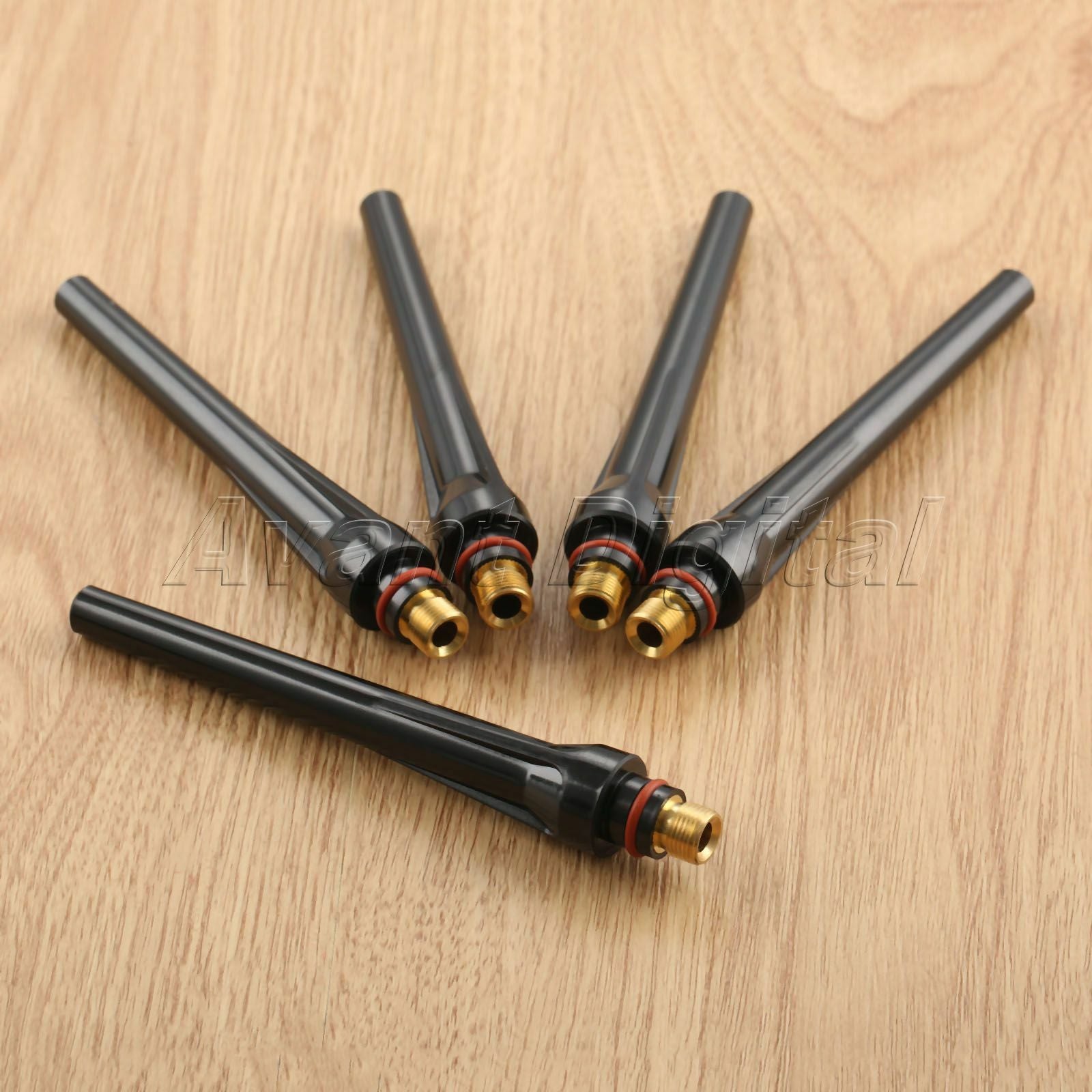 57Y02 TIG Long Back Cap For TIG Welding Torch WP 17 18 26 SR 17 18 Supplies 5PCS