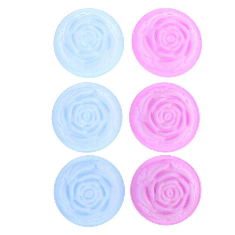 6PCs Silicone Cupcake Cake Mold Muffin Baking Reusable Silicone Cake Molds DDD