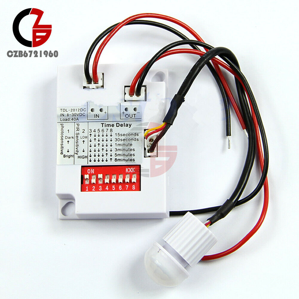 Plastic Intelligent Light Body Sensor IR Module Motion Sensing Switch New