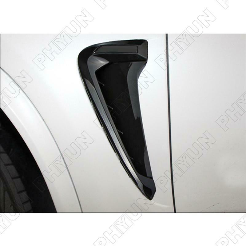 For 2014-2017 BMW X5 F15 Side Wing Air Flow Fender Intake Vent Covers Black Trim