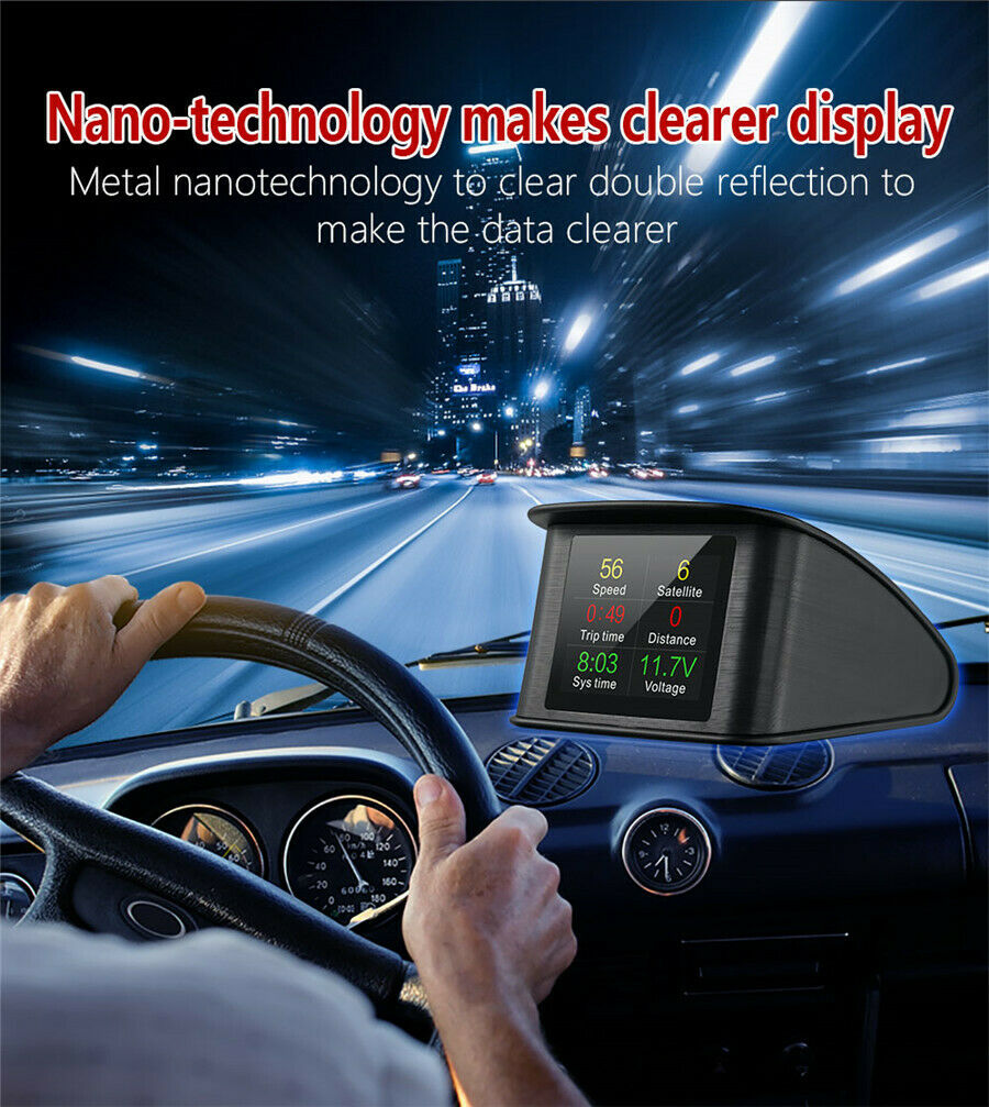 car driving information display OnBoard Computer Digital Meter Gauge speed alarm