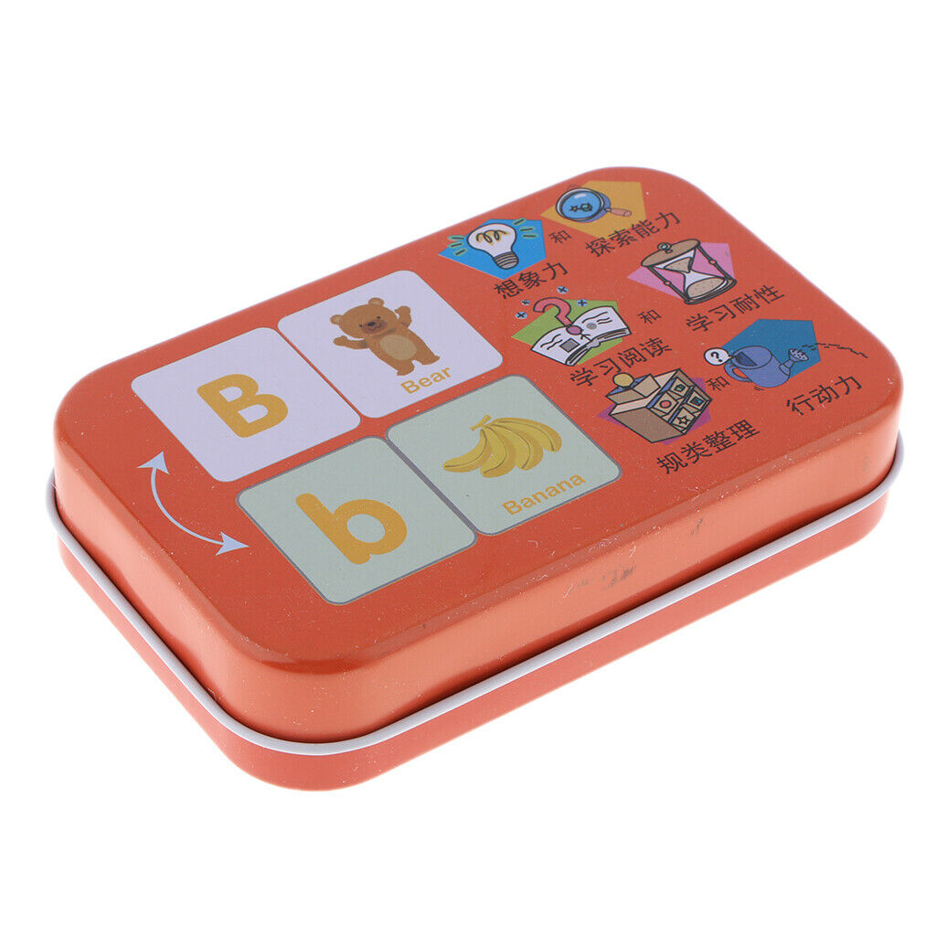 56 Pieces Preschool Educational Flash Cards for Kids Letters