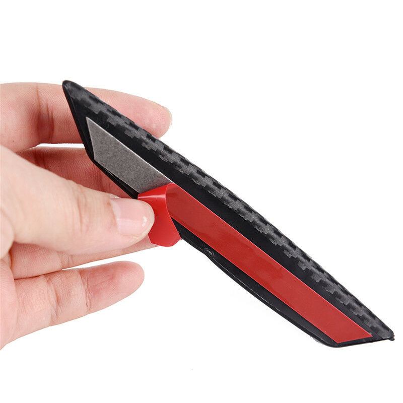 4× Carbon Fiber Car Front Bumper Splitter Fin Spoiler Canards Exterior Bod.l8