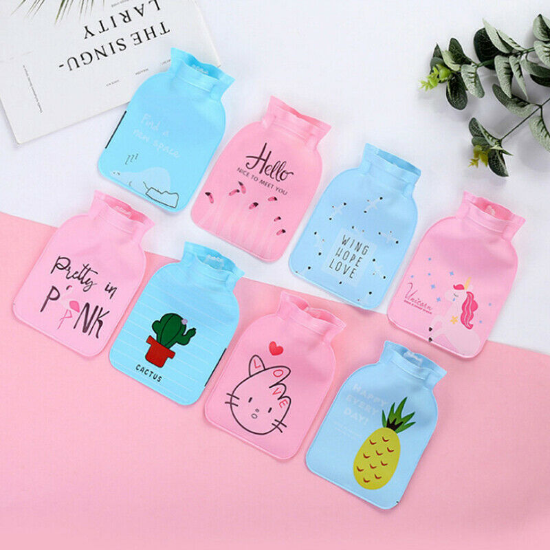 Mini Cartoon Hot Water Bag Container PVC Water-filled Type Warm Hand Treas.l8