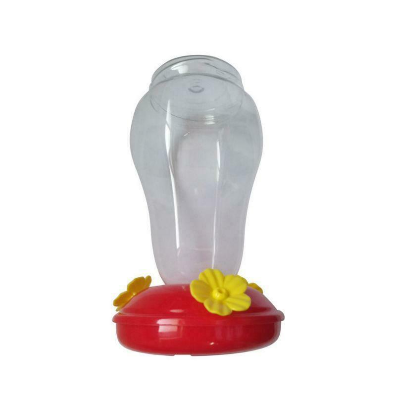 Wide Hummingbird Feeder Window Outdoor Hanging Flower Shape Bird Drinker Waterer