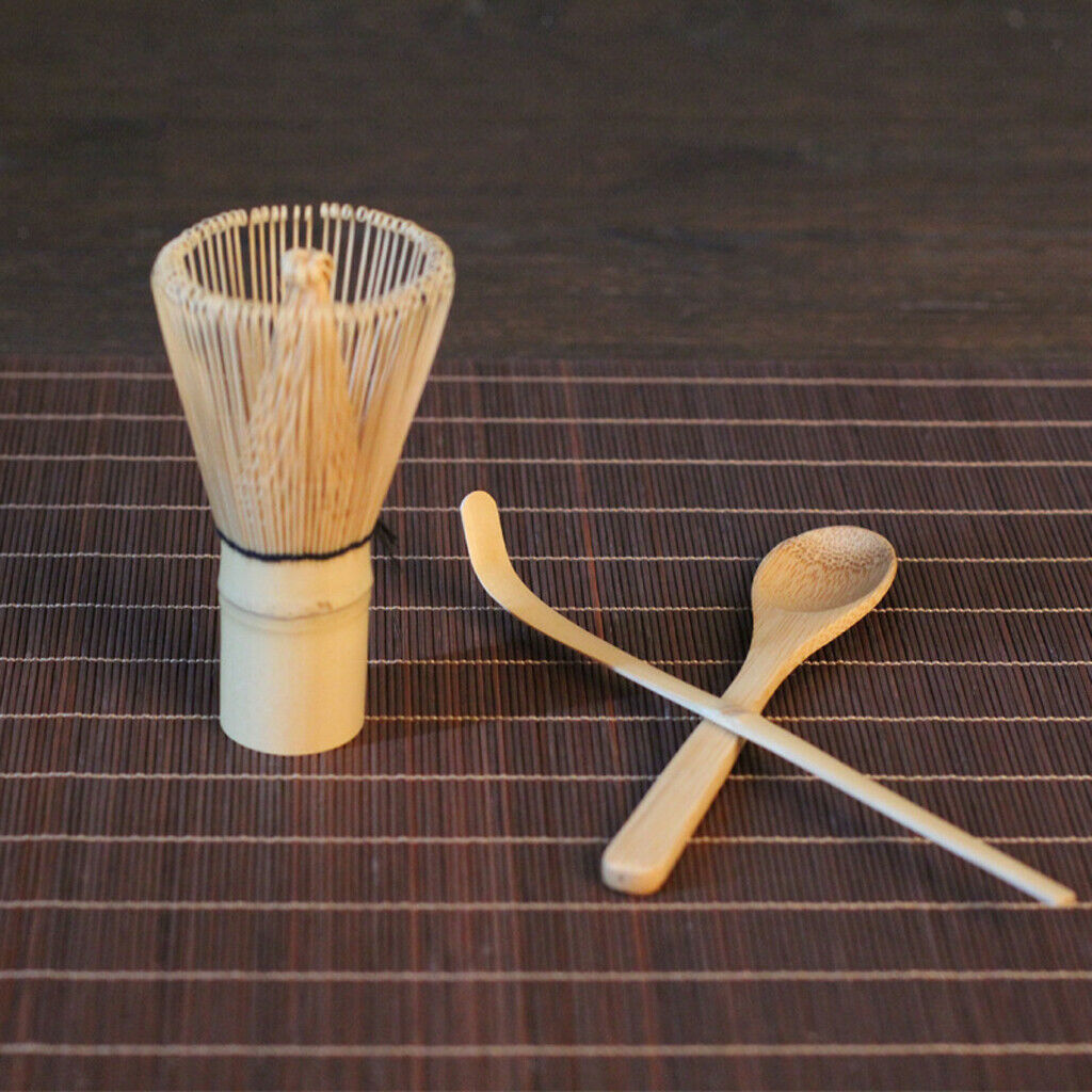 Japanese green tea whisk tool brush tea cup tea bowl scoop
