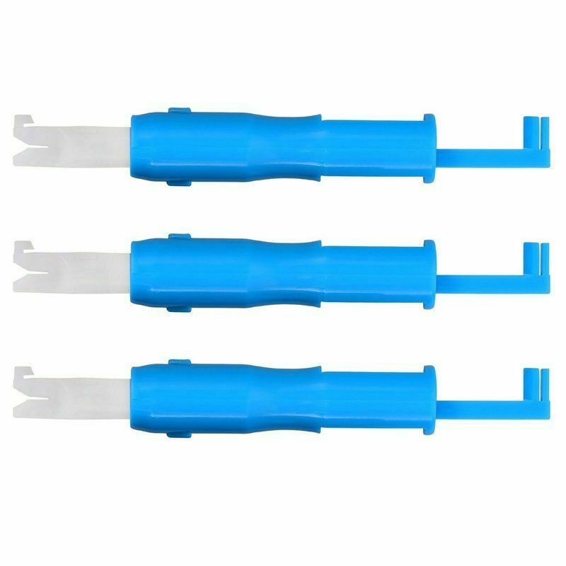 3 Pieces Sewing Needle Inserter Threader Threading Tool for Sewing Machine L