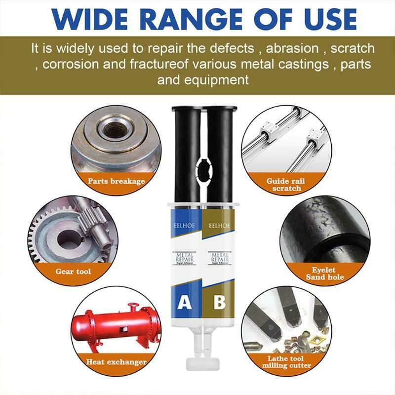 2Pcs A+B Glue Leakage Plugging Welding Glue Super Glue High-efficiency Adhesive