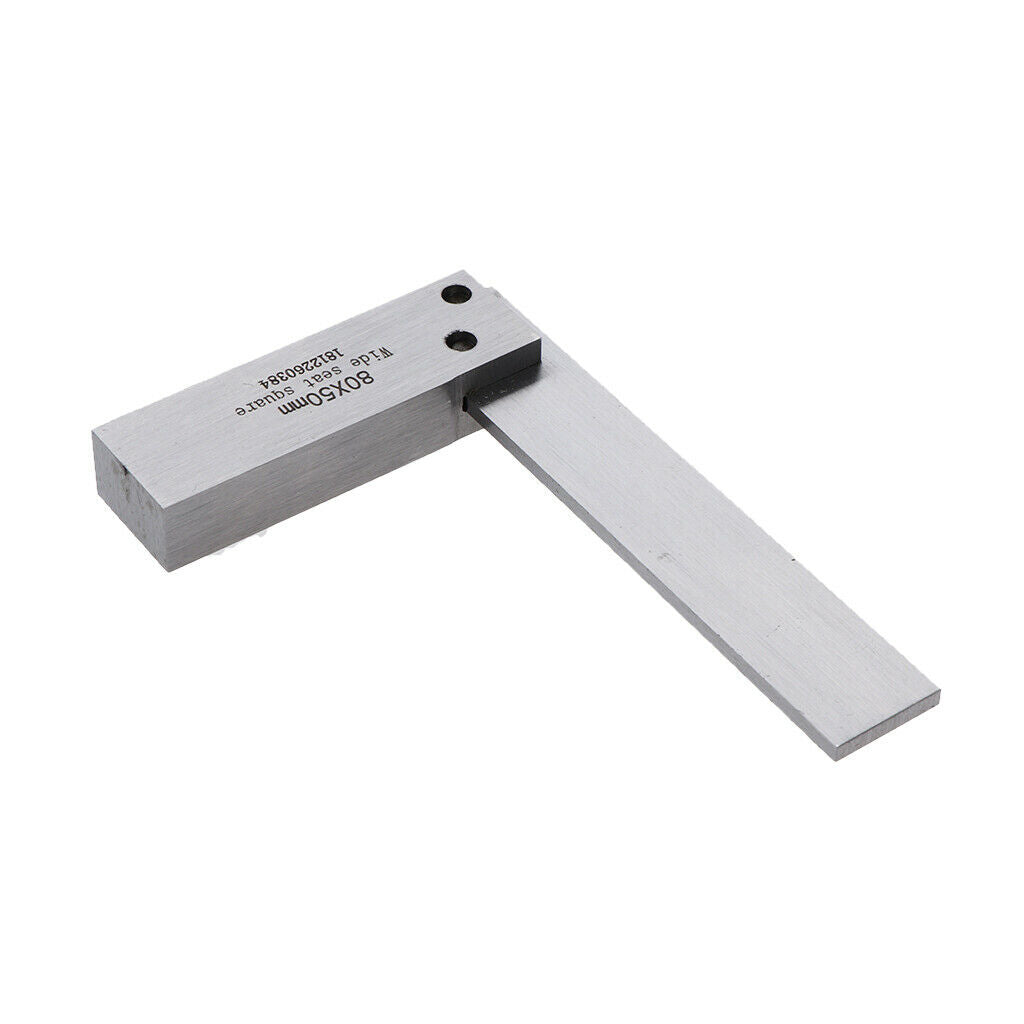 90 Deg Right Angle Steel Machinist Wide Seat Square Precision Woodworking DIY