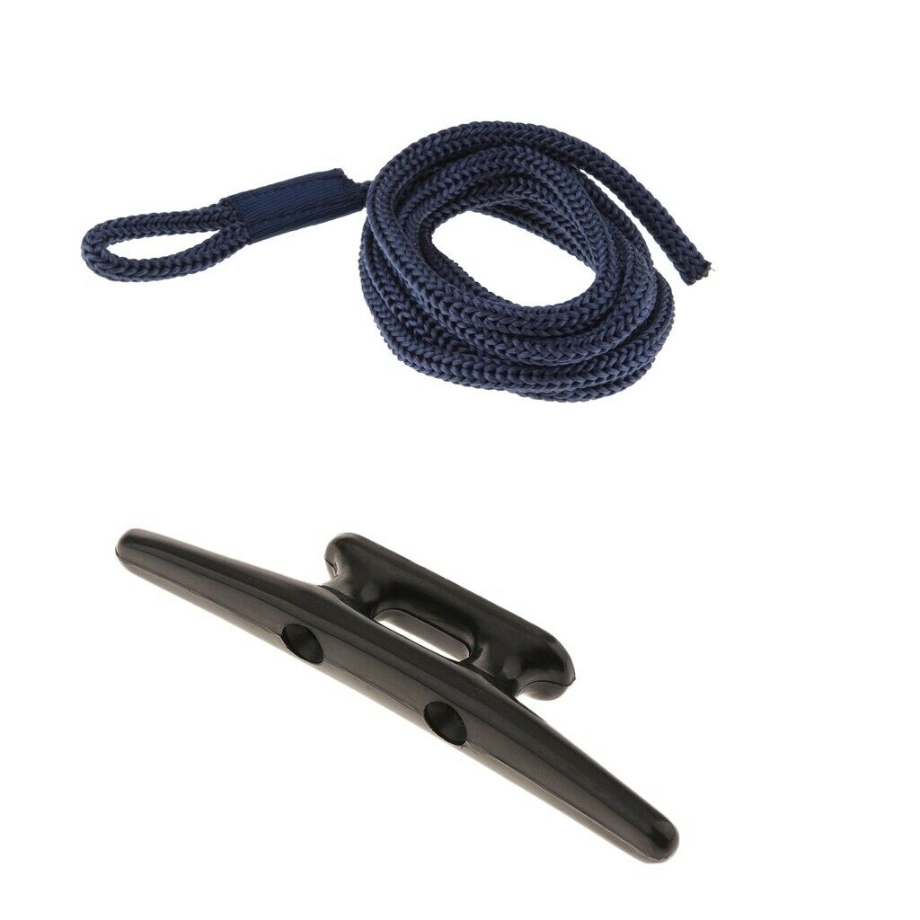 Marine Boat Mooring Cleat Tether Anchor Cleat W/ 5ft Boat Bumper  Line