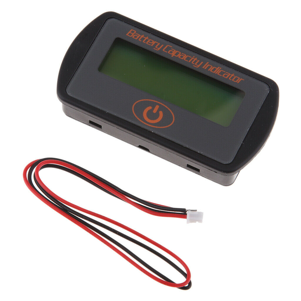 3 Series Lithium Li-ion Battery Capacity Indicator Monitor Gauge Meter Black