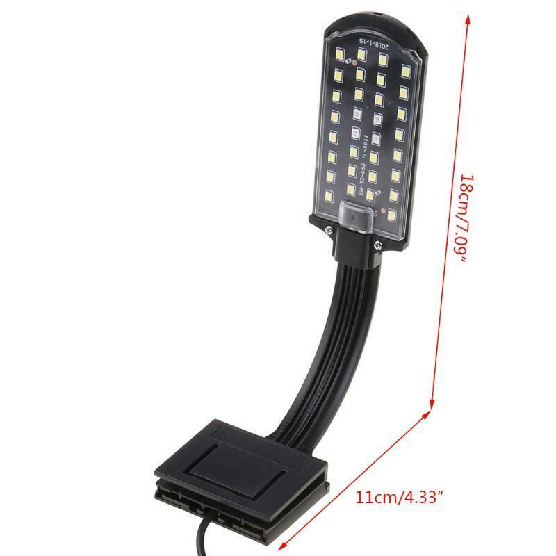 Simple LED Aquarium Lights Water Grass Plants Grow Light Fish Tank Clip-on Lamp