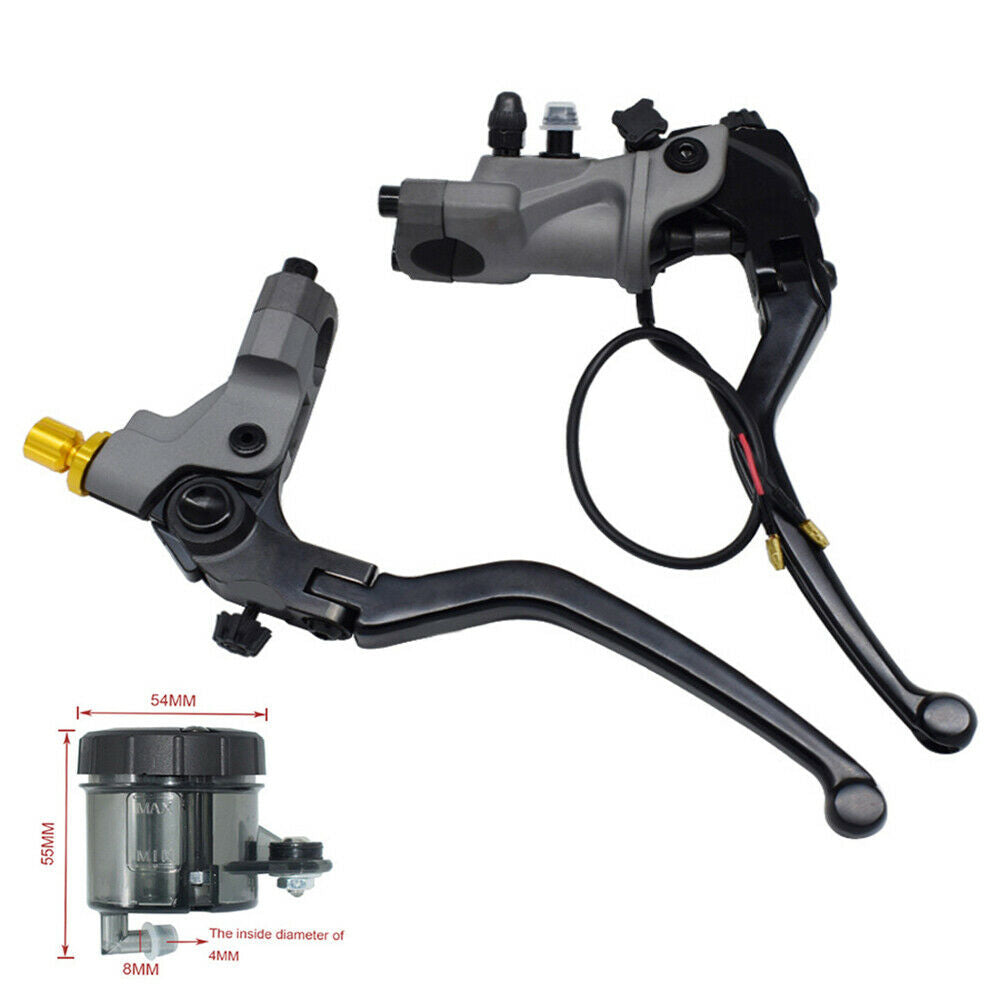 19 RCS Motorcycle Brake Master Cylinder Cable Clutch Lever For 22mm Handlebars