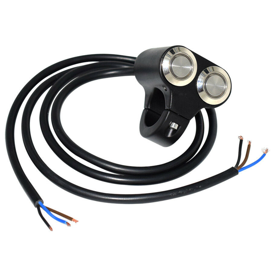 Waterproof 7/8" Motorcycle Handlebar Switch Horn Engine Start Kill Self-return