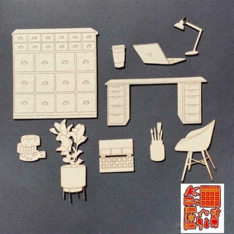 Furniture Metal Cutting Dies Stencil DIY Scrapbooking Album Paper Card Template