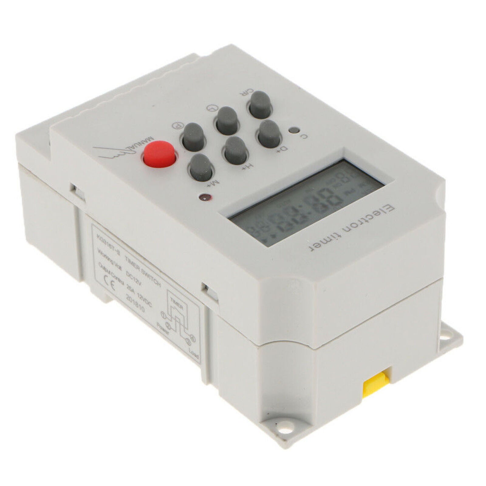 12V DC AC Digital Weekly Programmable Power Timer Time Relay Switch