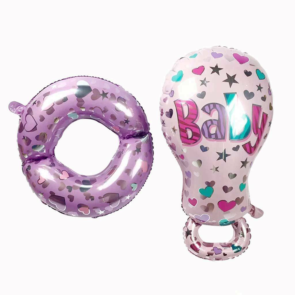 Baby Pacifier Foil Balloons Baby Shower Christening Gender Reveal Decor Pink